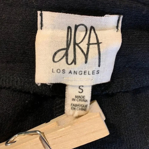 Dra Los Angeles Women's Cotton Tie Front Overalls Jumpsuit Size S - Picture 9 of 16